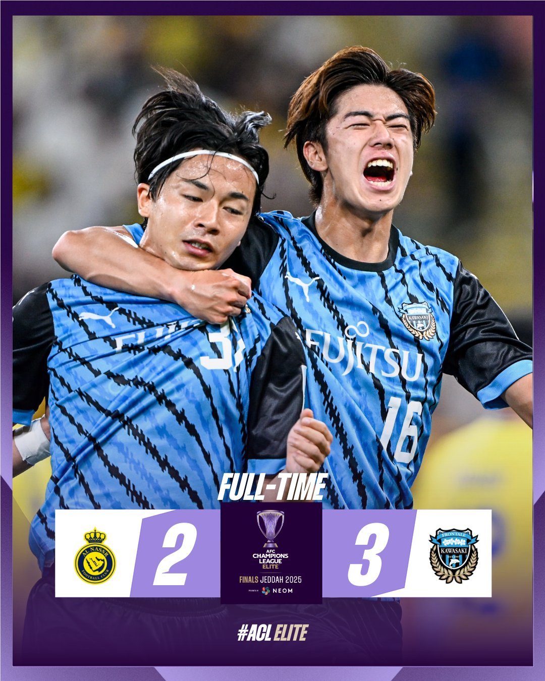 川崎前锋球队取得胜利，迈向更高舞台